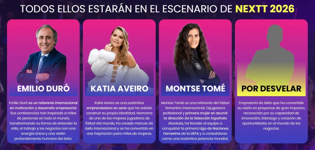 Ponentes evento Nextt 2026 de Ana Ivars